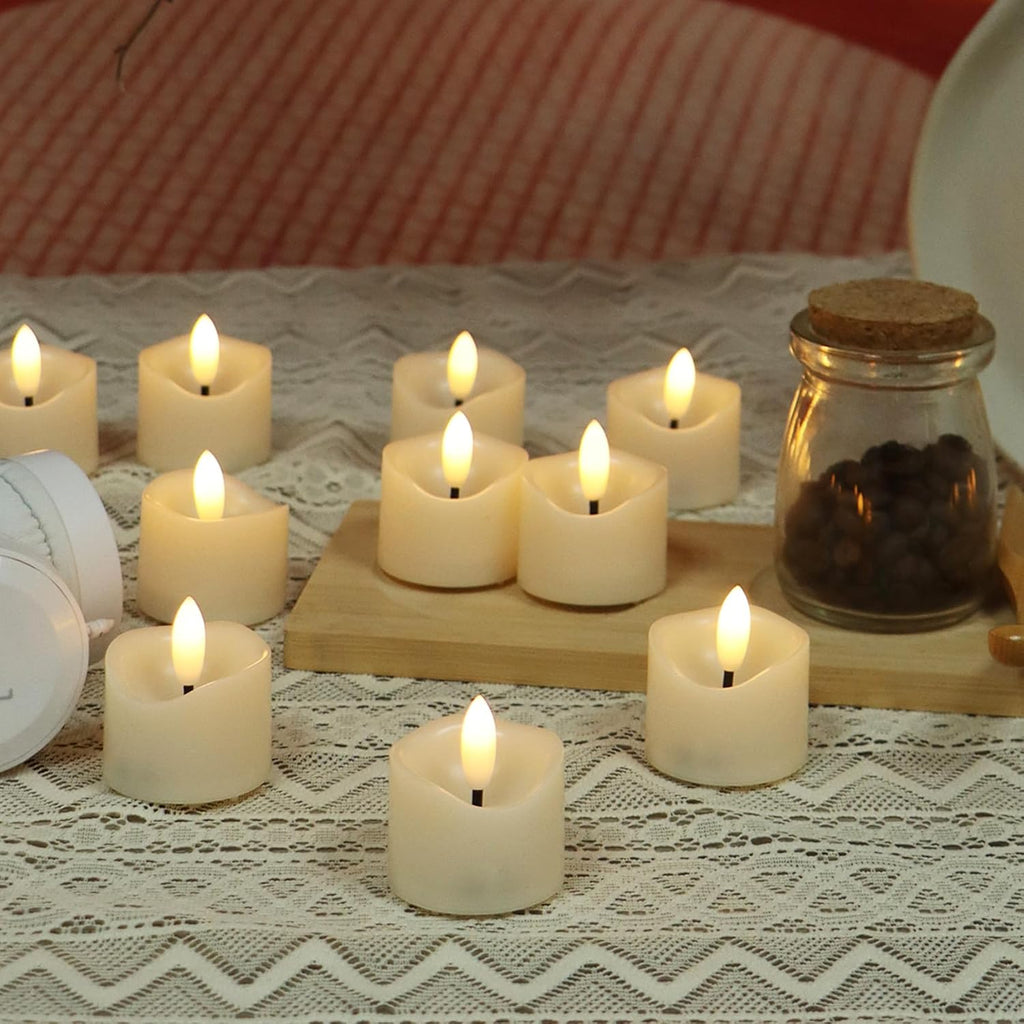 6 PCS Battery Operated Votive Candles Flameless Tealights