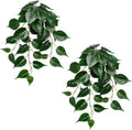 2 Pack Artifitial Hanging Plants 18" Fake Devil's Ivy Pothos Plants