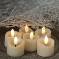 6 PCS Battery Operated Votive Candles Flameless Tealights