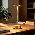 LED Cordless Table Lamp Rechargeable Battery Outdoor Light Gold