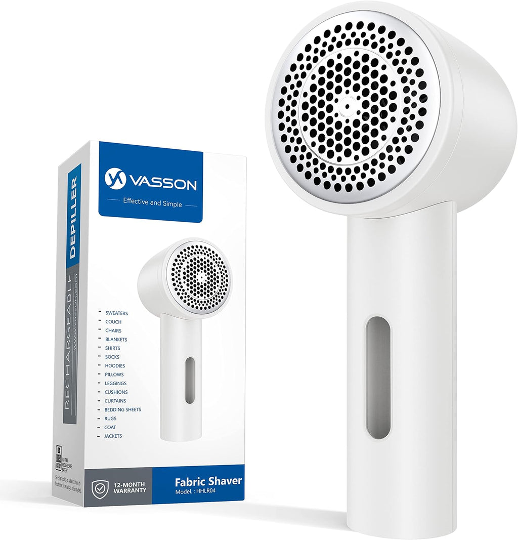 VASSON Large Fabric Shaver, Electric Sweater Depiller & Pilling Remover
