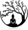 Slagindeco Metal Tree Of Life And Buddha Wall Art, Zen And Spiritual Decor