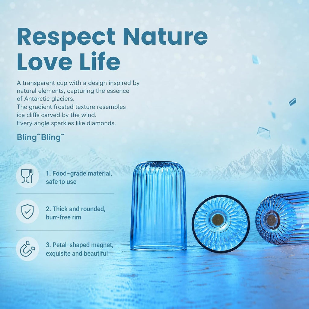 Magnetic Cup Holder for Bathroom & Wall Mount Toothbrush Holder