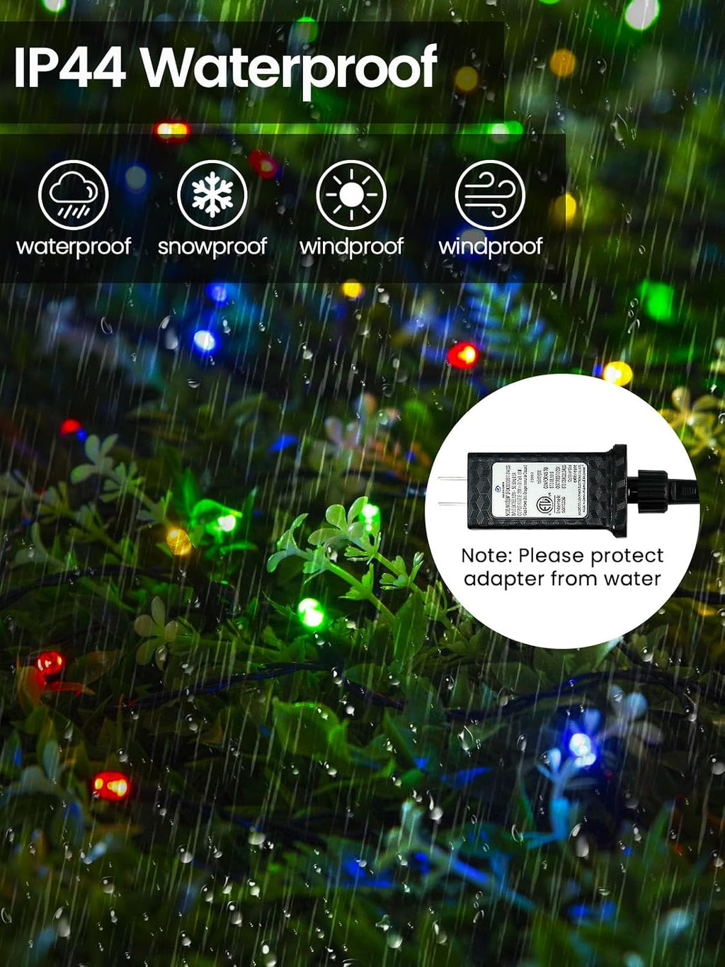 Smart Color Changing Halloween Lights String 178FT 500 LED APP and Remote