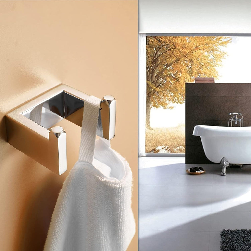 Fapully 5 Piece Bathroom Hardware Accessories Set Chrome Polish