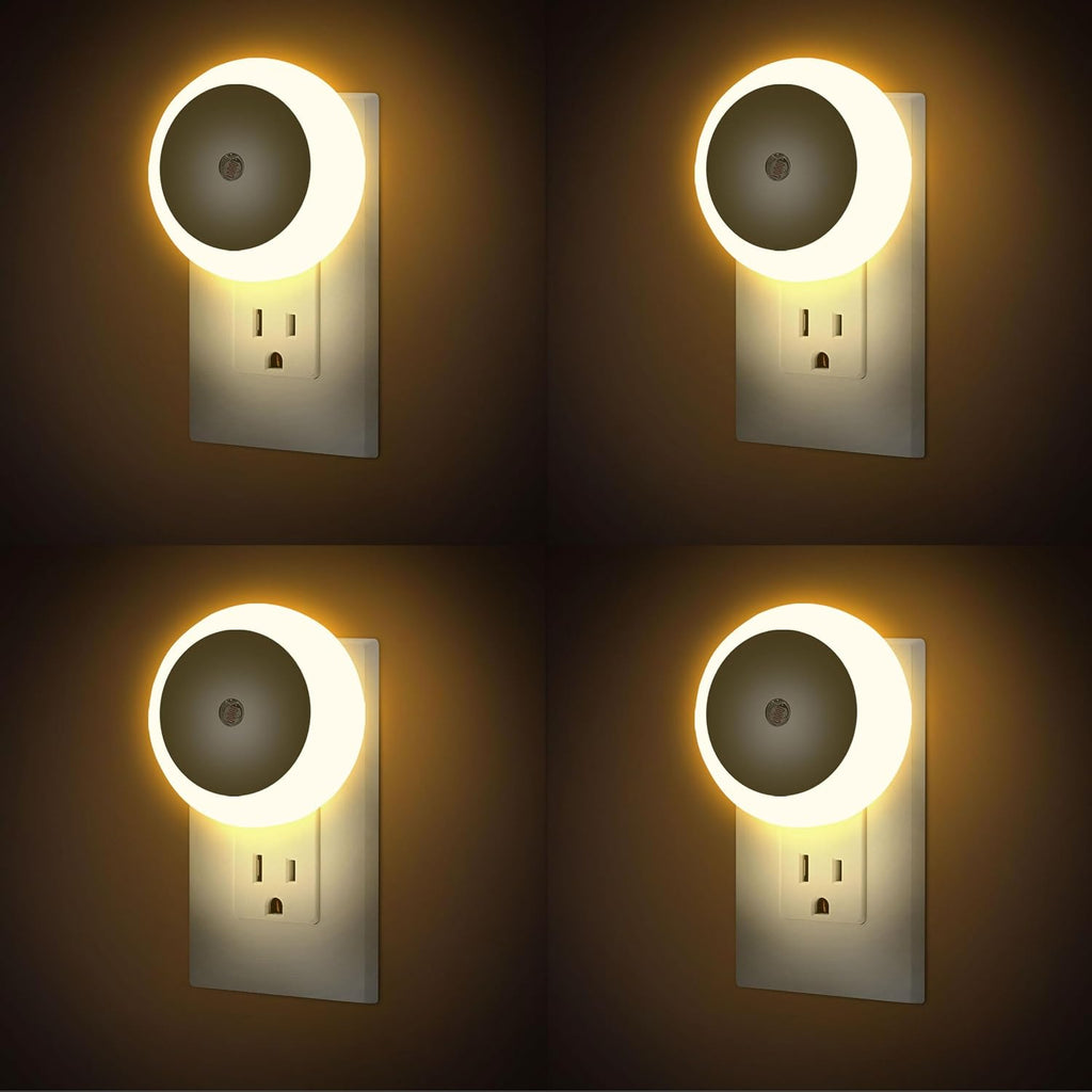 Night Lights Plug into Wall 4Pack, Plug in Nightlight Dusk to Dawn