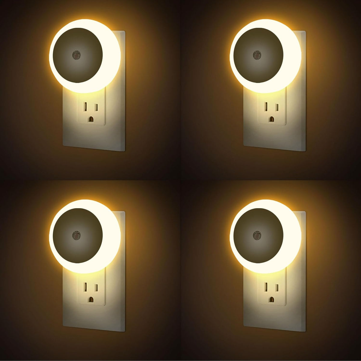 Night Lights Plug into Wall 4Pack, Plug in Nightlight Dusk to Dawn