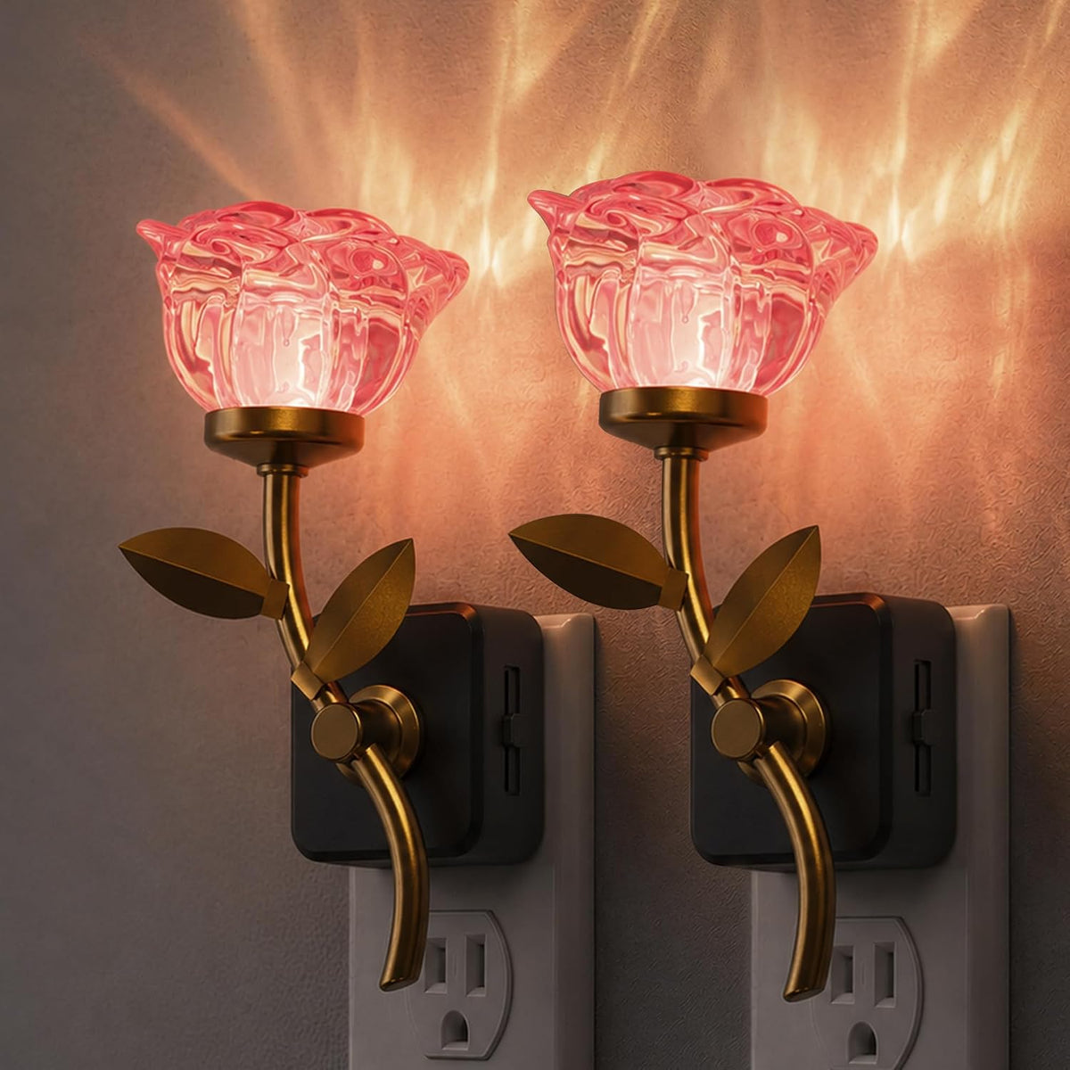 L LOHAS LED 2 Pack Night Lights Plug into Wall, 3000K Soft White
