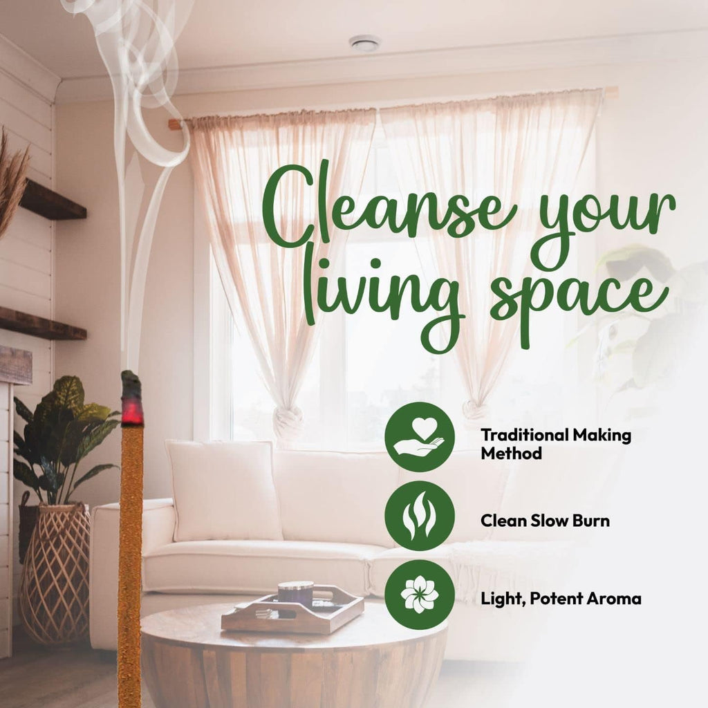 Cleansing Incense Sticks Variety Pack - 6 Masala Incenses - White Sage, Lavender, Myrrh, Copal Mexico & Palo Santo Incense Sticks | Inciensos para Sacar Malas Energias
