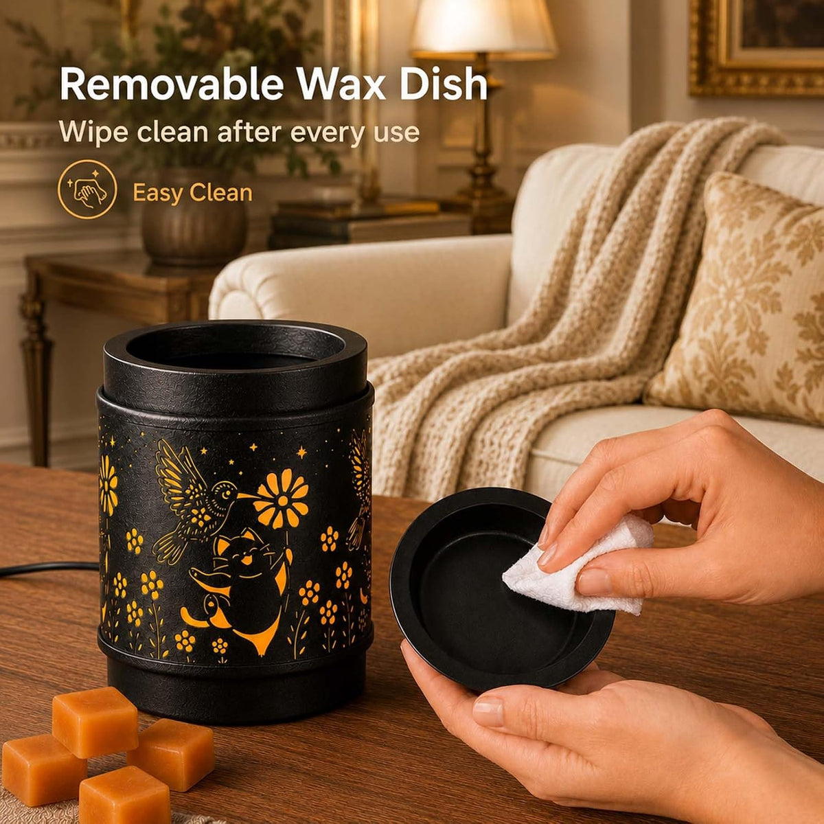 mocosa Metal Wax Melt Warmer Electric Candle Fragrance Burner