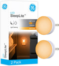 GE SleepLite Night Lights Plug into Wall, 2-Pack