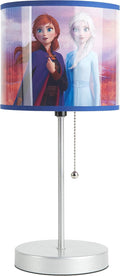 Frozen 2 Stick Table Kids Lamp with Pull Chain, Metal, Themed Printed Decorative Shade