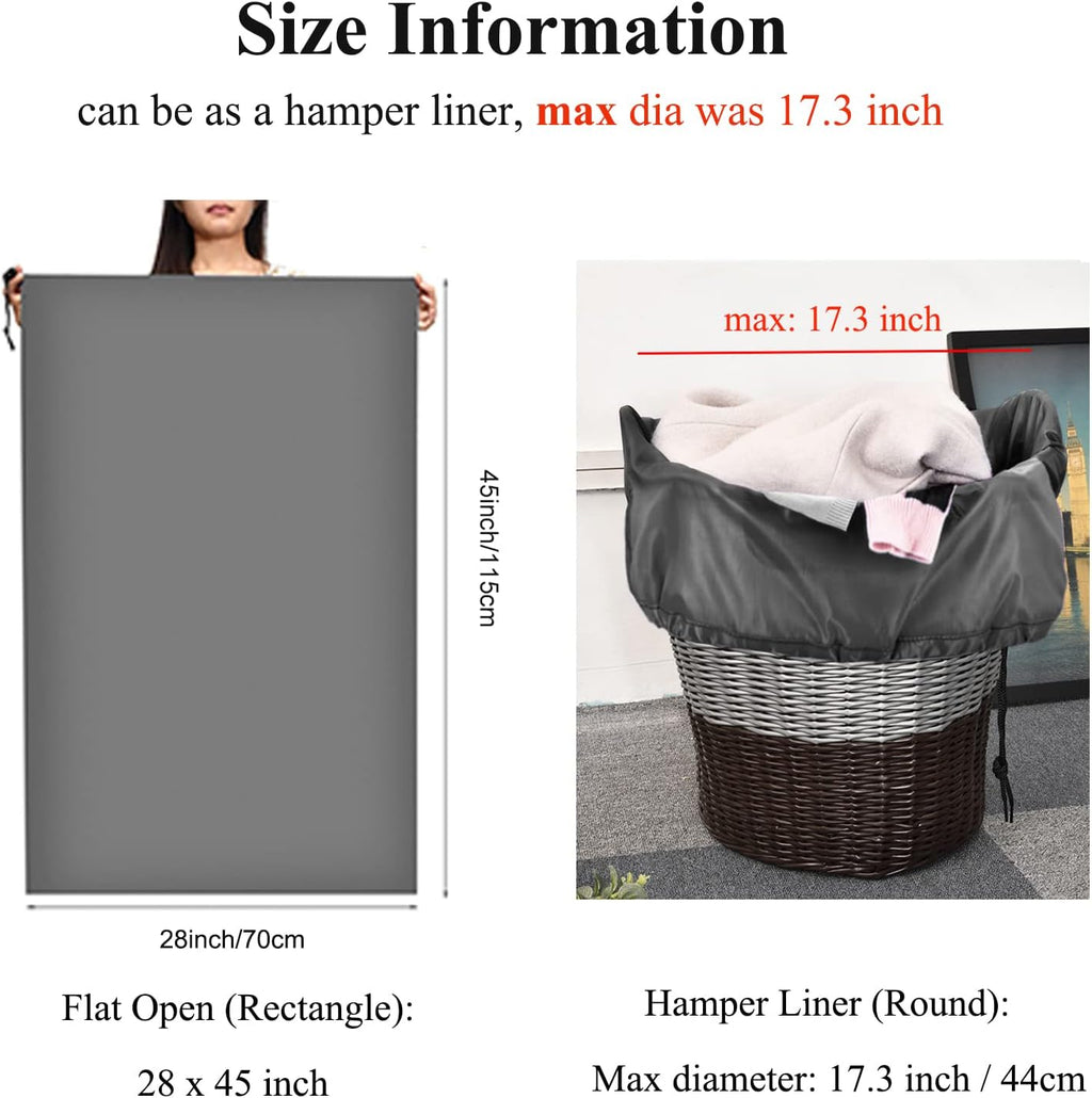 OTraki 2 Pack Laundry Bag Extra Large, XL Dirty Clothes Organizer