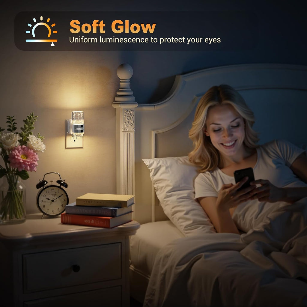 JandCase Motion Sensor Night Light, Dimmable Night Lights Plug Into Wall