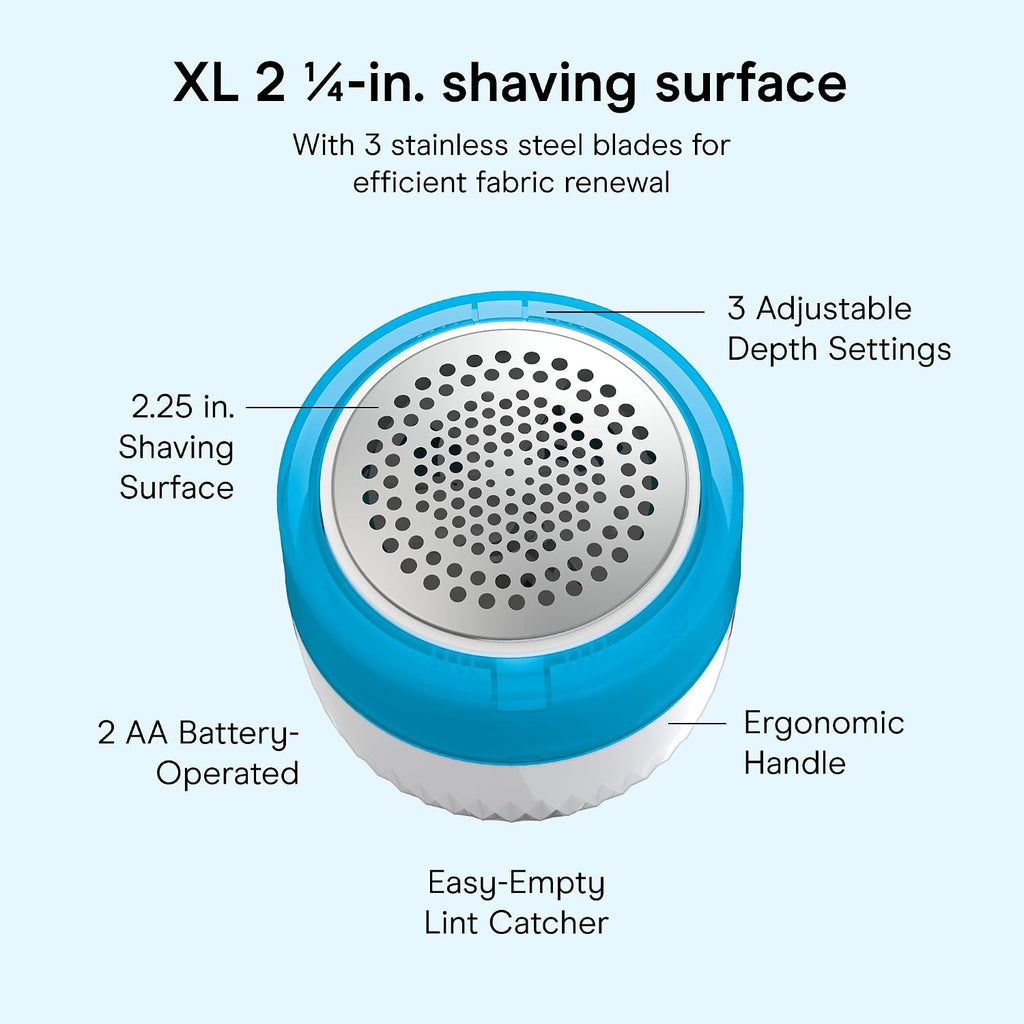 Conair Electric Fabric Shaver & Lint Remover, Cordless, 2.25" Surface
