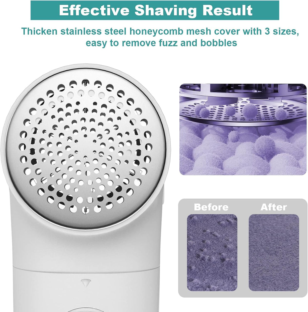 Fabric Shaver, USB Rechargeable Lint Remover for Clothes, Sweater