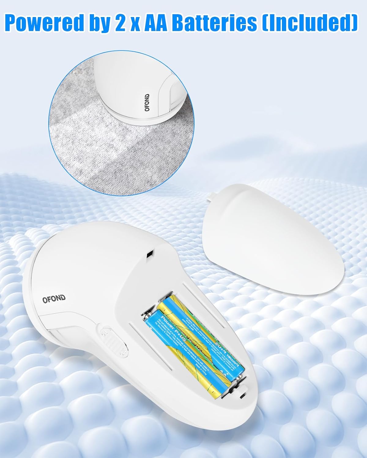 Lint Remover for Clothes,Fabric Shaver with Battery,Sweater Defuzzer