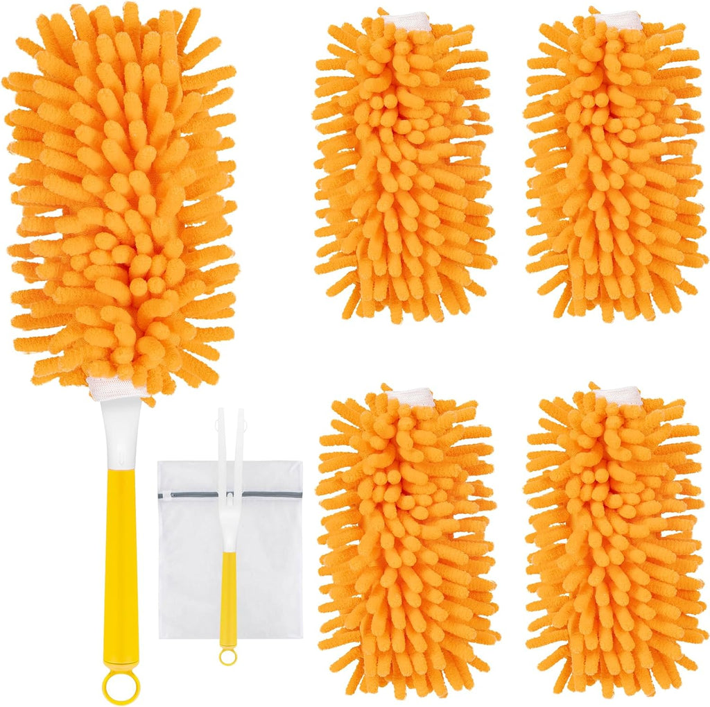 4 Pack Reusable Duster Refills Compatible with Swiffer Duster