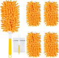 4 Pack Reusable Duster Refills Compatible with Swiffer Duster