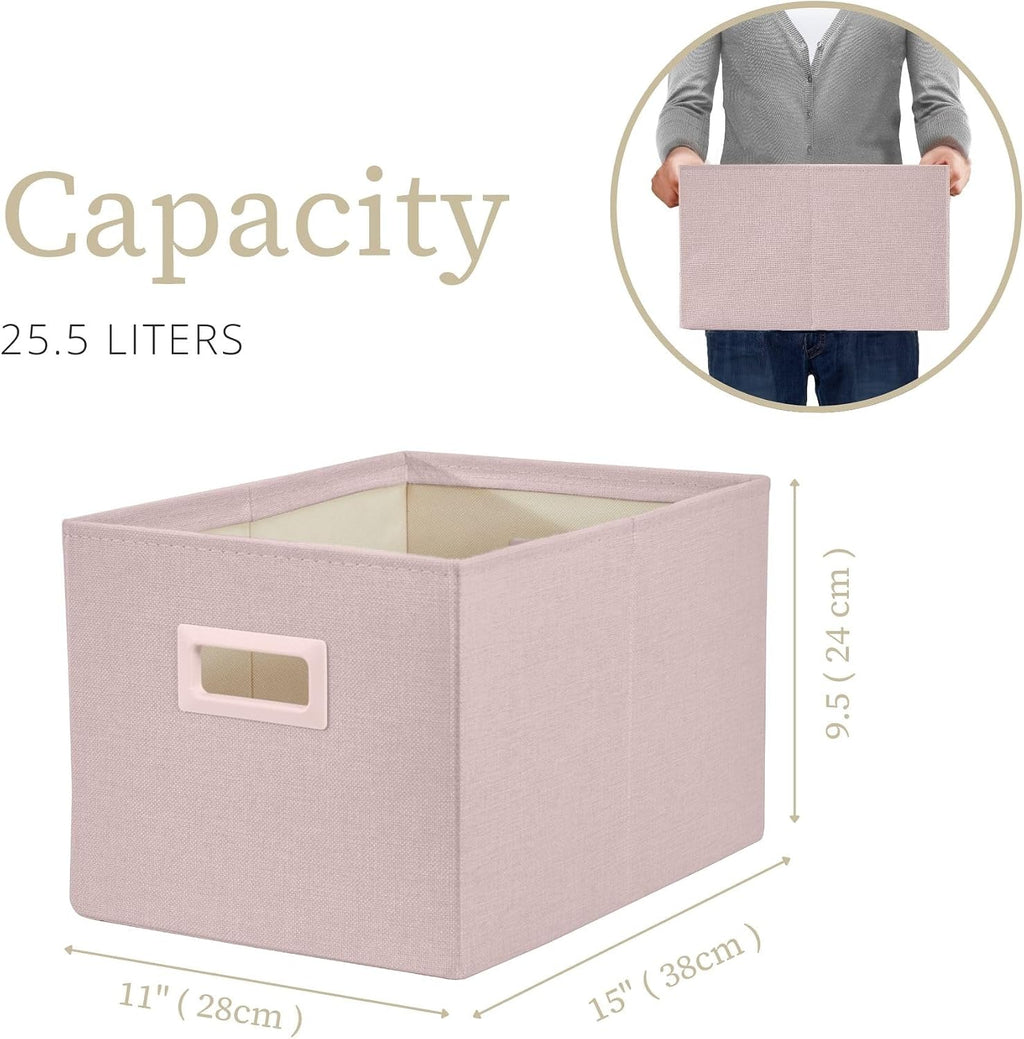 DECOMOMO Storage Bins for Shelves, 3x Tougher Storage Baskets