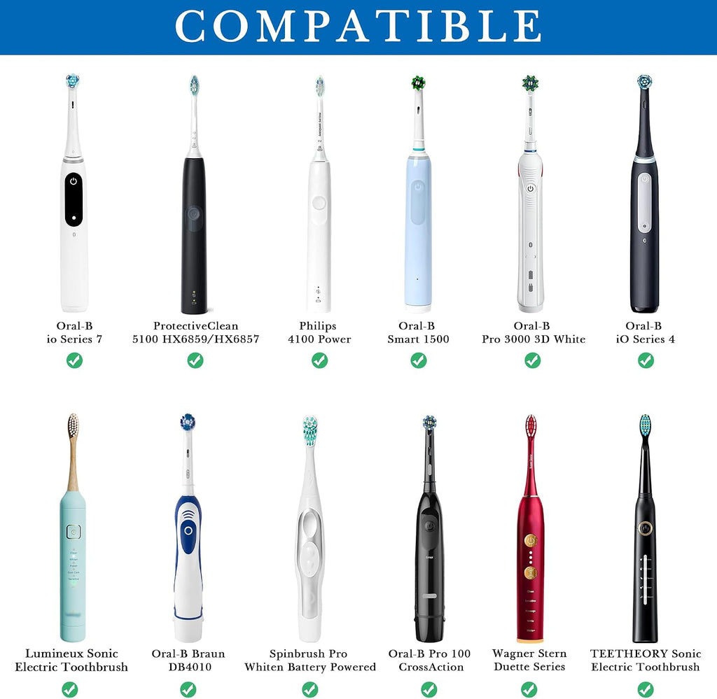Linkidea Wall Mount Electric Toothbrush Holder for Bathroom, 2 Slots Aluminum Alloy Toothbrush Hanger, Self Adhesive Brush Organizer Compatible with Oral-B iO Series (Black)