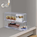 Sorbus Small Clear Stackable Drawers, Plastic Storage with Handles - Craft, Clothes, Medicine, Makeup, Closet, Art Supply, Bathroom, Shoe, Toy Organizer (2 Pack Wide)