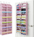 Housables Weekly Clothes Organizer for Kids, Kids Closet, 12 Shelf, Pink