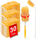 360° Heavy Duty Duster Refill Kit, 1Extended Handle 1Short Handle 30Refills