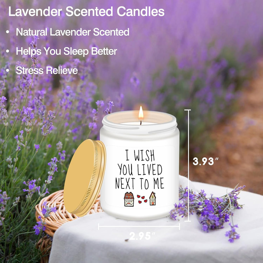 Homsolver Gifts for Women, Birthday Gifts for Women, Friendship Gift for Woman, Best Friend, Her, BFF, Sister, Bestie, Mom, Coworker, Friend - Funny Lavender Scented Candles