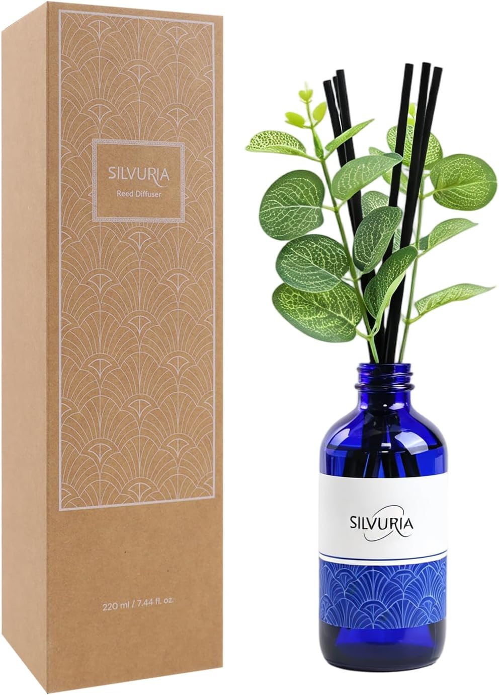 Reed Diffuser Set,Lavender Vanilla Scented Oil Diffuser,7.44fl.oz