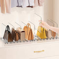 Stackable Purse Organizer for Closet Shelf, Acrylic Handbag Dividers, 2 Set