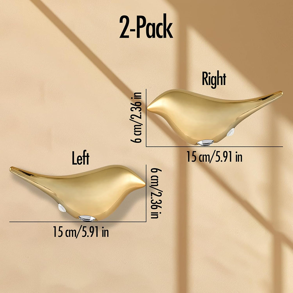 GDQ 2‑Pack Gold Bird‑Shaped Motion Sensor LED Rechargeable Wall Night Light