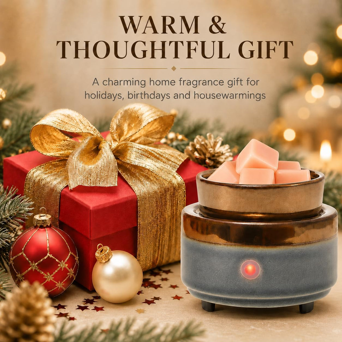Ceramic Wax Melt Warmer Electric Wax Warmer for Scented Wax Cubes