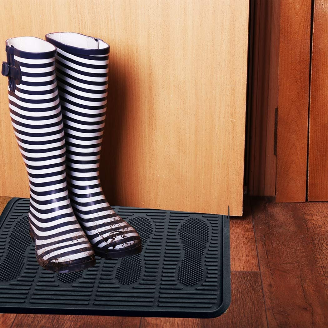 SafetyCare Rubber Shoe & Boot Tray - Multi-Purpose - 24 x 16 Inches - 1 Mat