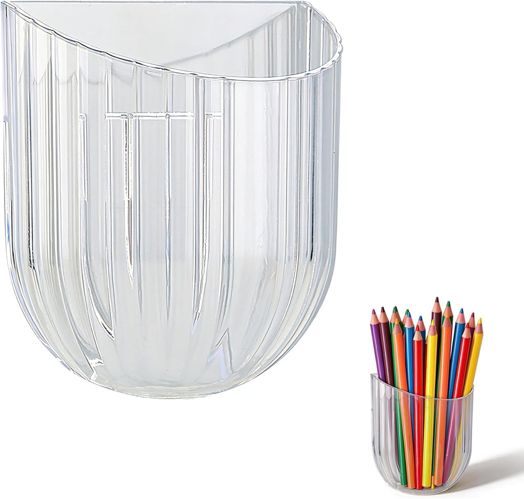 Adhesive Wall Mount Storage Caddy, Pen & Remote Holder(White 1PCS)