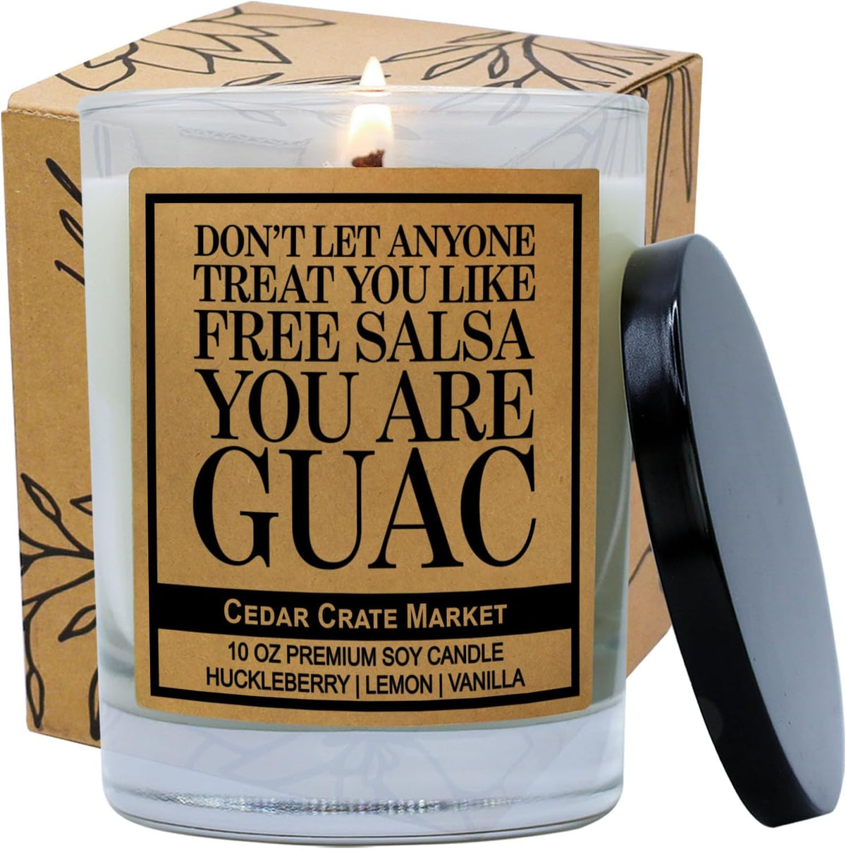 Best Friend Candle Gifts for Men and Women - Don't Let Anyone Treat You Like Free Salsa - Funny Candles for Women Or Men, Funny Birthday Present, Friendship Or Thank You Present for Bestie Or BFF