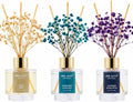 Airkeep Reed Diffuser Set of 3,Clean Linen Ocean Mist&Sea Salt Lavender Eucalyptus Oil Reed Diffusers for Bedroom Living Room Office Aromatherapy Oil Reed Diffuser for Gift 50ml x 3