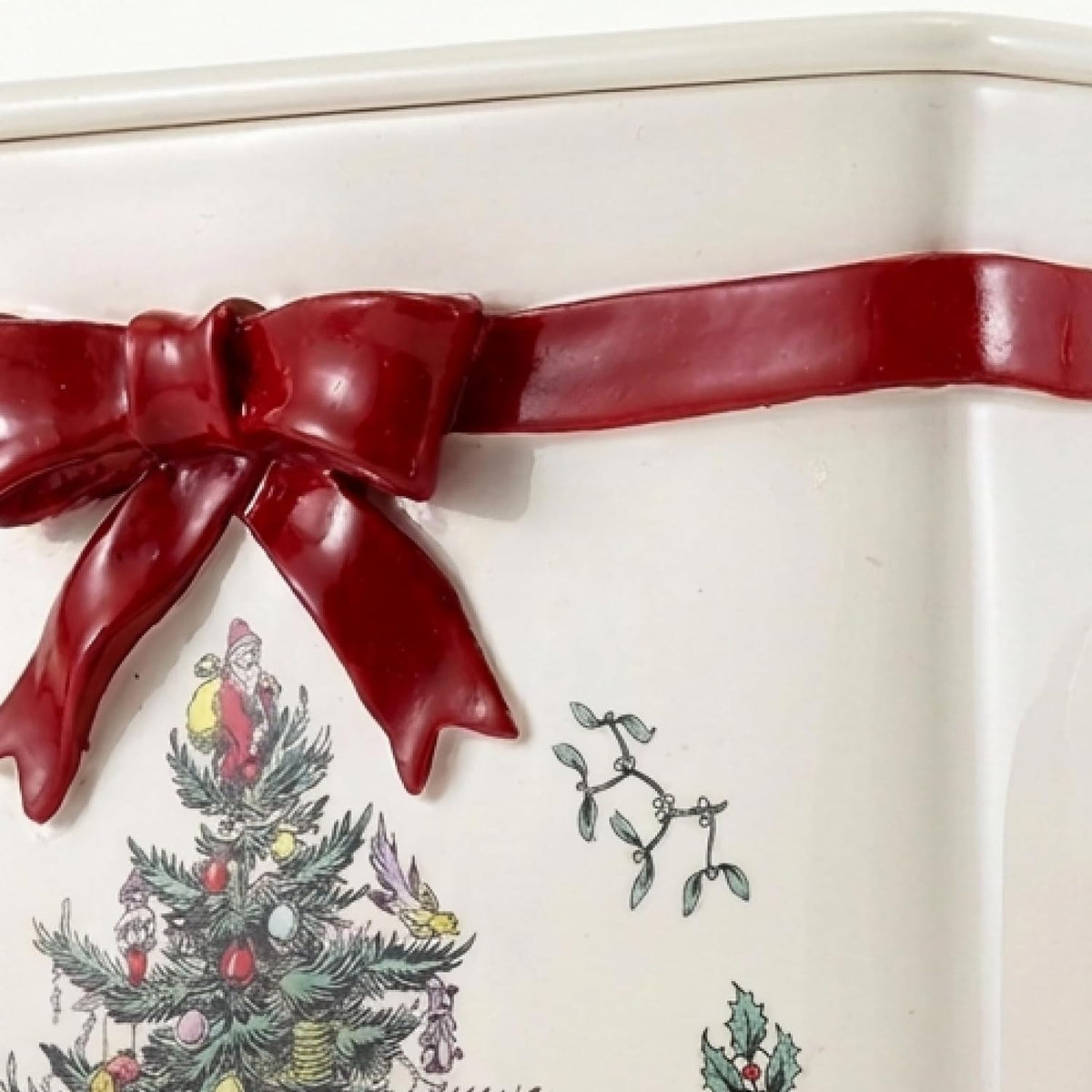 Spode - Christmas Tissue Box Cover, Tissue Holder for Vanity & Countertop
