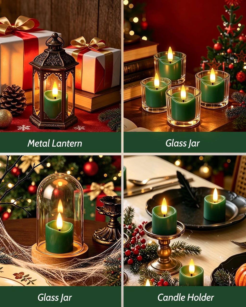 6 Pack Small Rechargeable Flameless Candles with Remote Timer