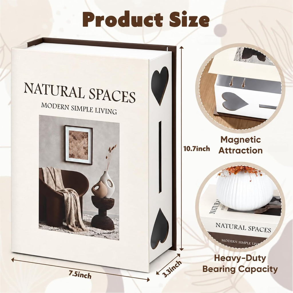 Book Shape Decorative Cable Management Box, Modern Simple Living
