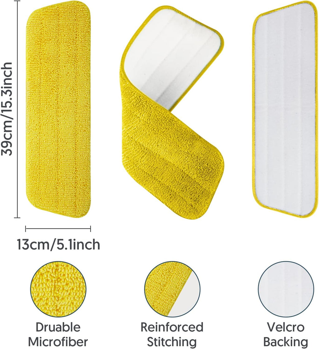 Washable Mop Pads for Swiffer PowerMop: Microfiber Wet Mops Refills 7 Pack
