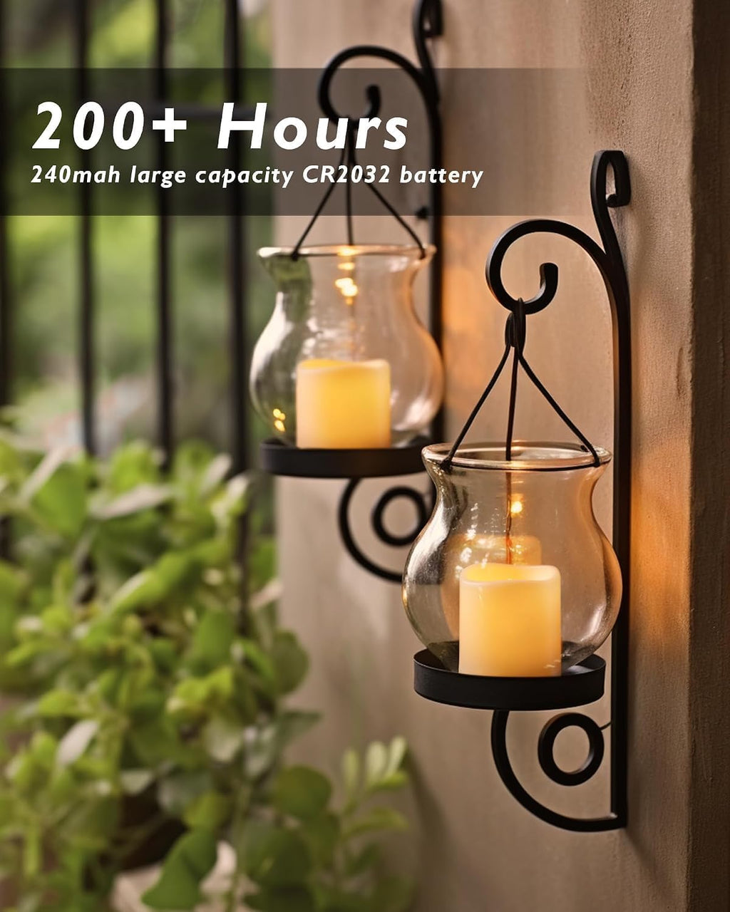 Homemory 50 Pack Ivory Flameless Flickering LED Votive Tealights Candles