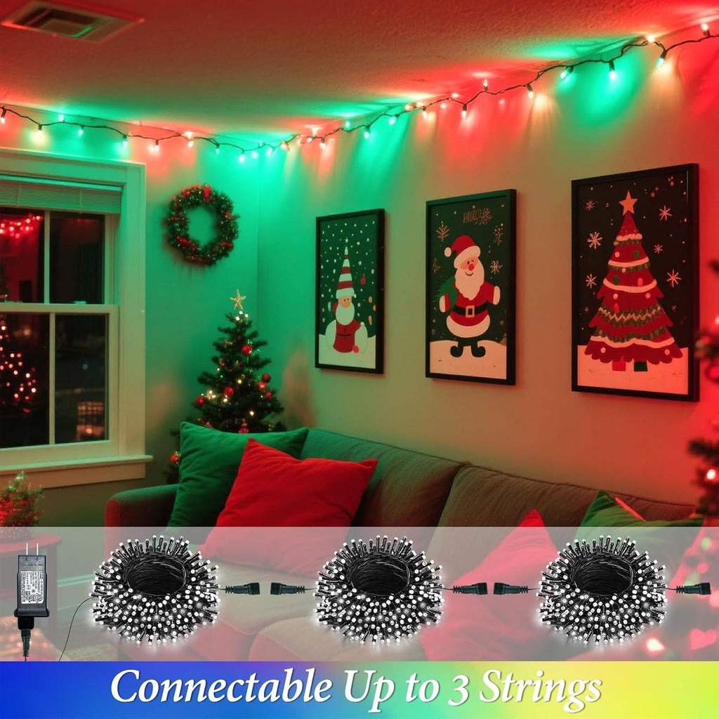 Color Changing Christmas Lights, 35 Colors 33FT 100LED String Lights