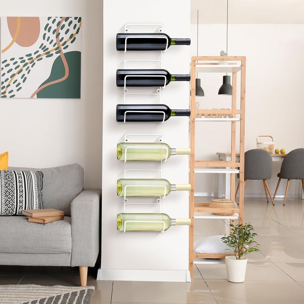 Sorbus Towel Racks for Bathroom, Wall Mounted (4 Pack 12 Towels, White)