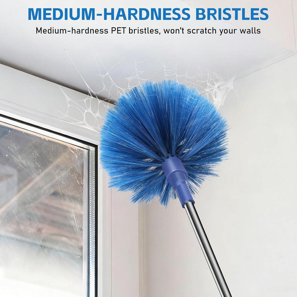 SetSail Cobweb Duster with Extension Pole, for Cobweb Cleaning,Blue