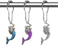 Cute Mermaid Shower Curtain Hooks, Sea Shower Hooks for Shower Curtain