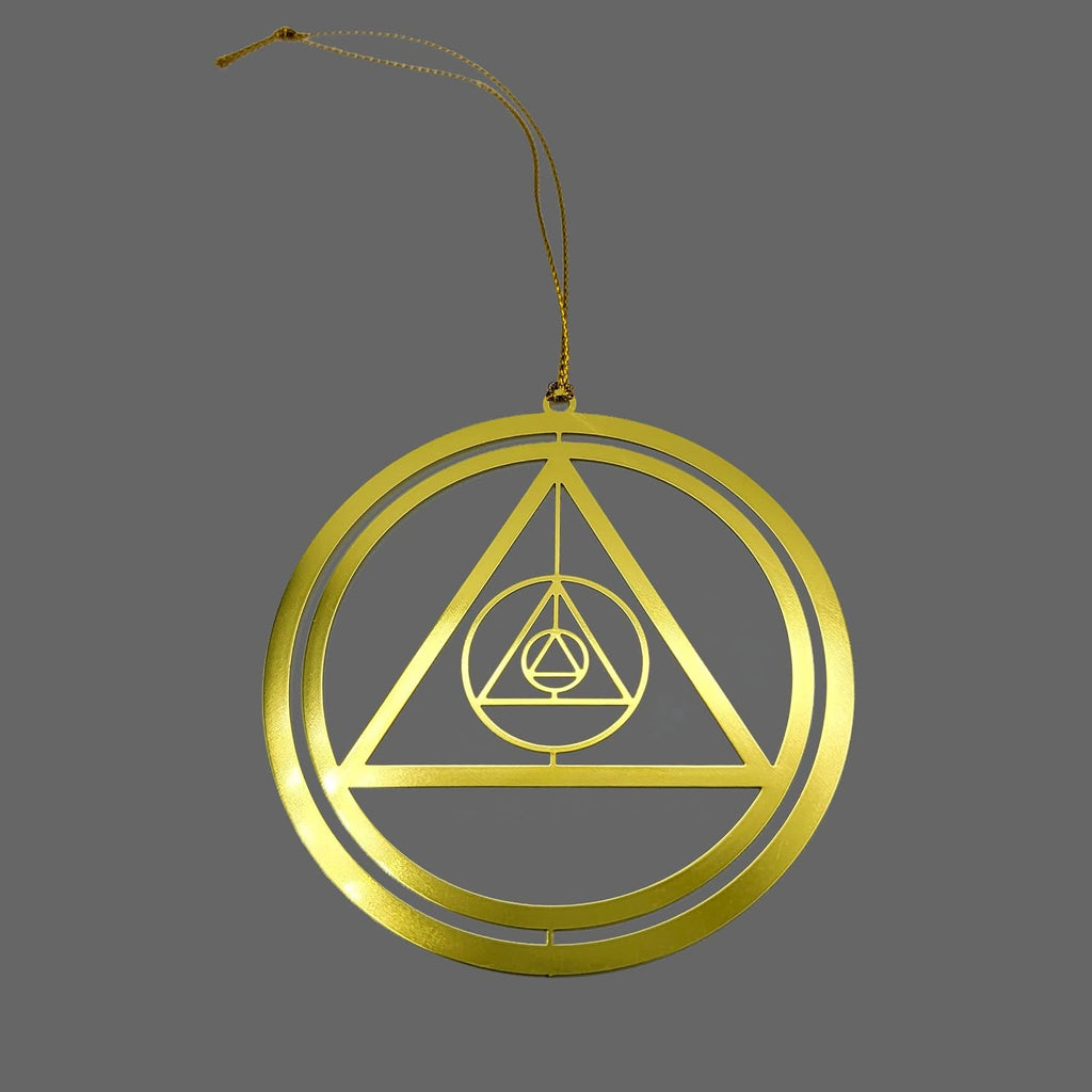 The Token Shop 3D AA Sobriety Christmas Ornament, Alcoholics Anonymous Gift