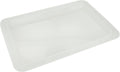 PetRageous 55142 Bone N Up Non-Slip Clear Plastic Dog Feeding Tray 19.125-Inch by 13.125-Inch for Dogs and Cats, White