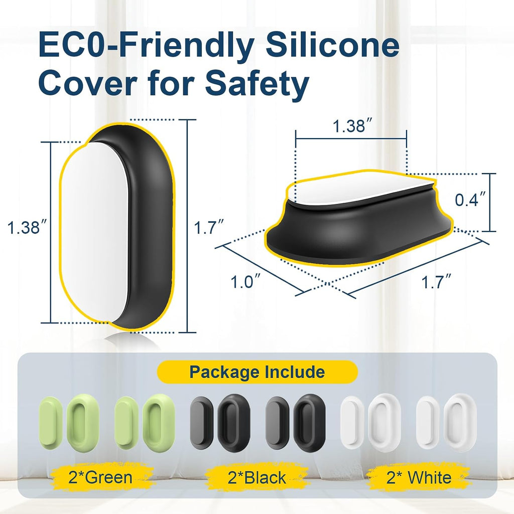 Magnetic Silicone Remote Control Holder Wall Mount for TV Fan 6 Pack