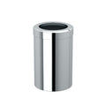 Gatco Small Bathroom Trash Can with Lid, Round 3 Gallon Stainless Steel Wastebasket, Under Sink, Chrome, for Bathroom, Bedroom, Office (1910)